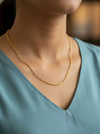 NVR Women Gold Plated Minimal Chain | Grocsy