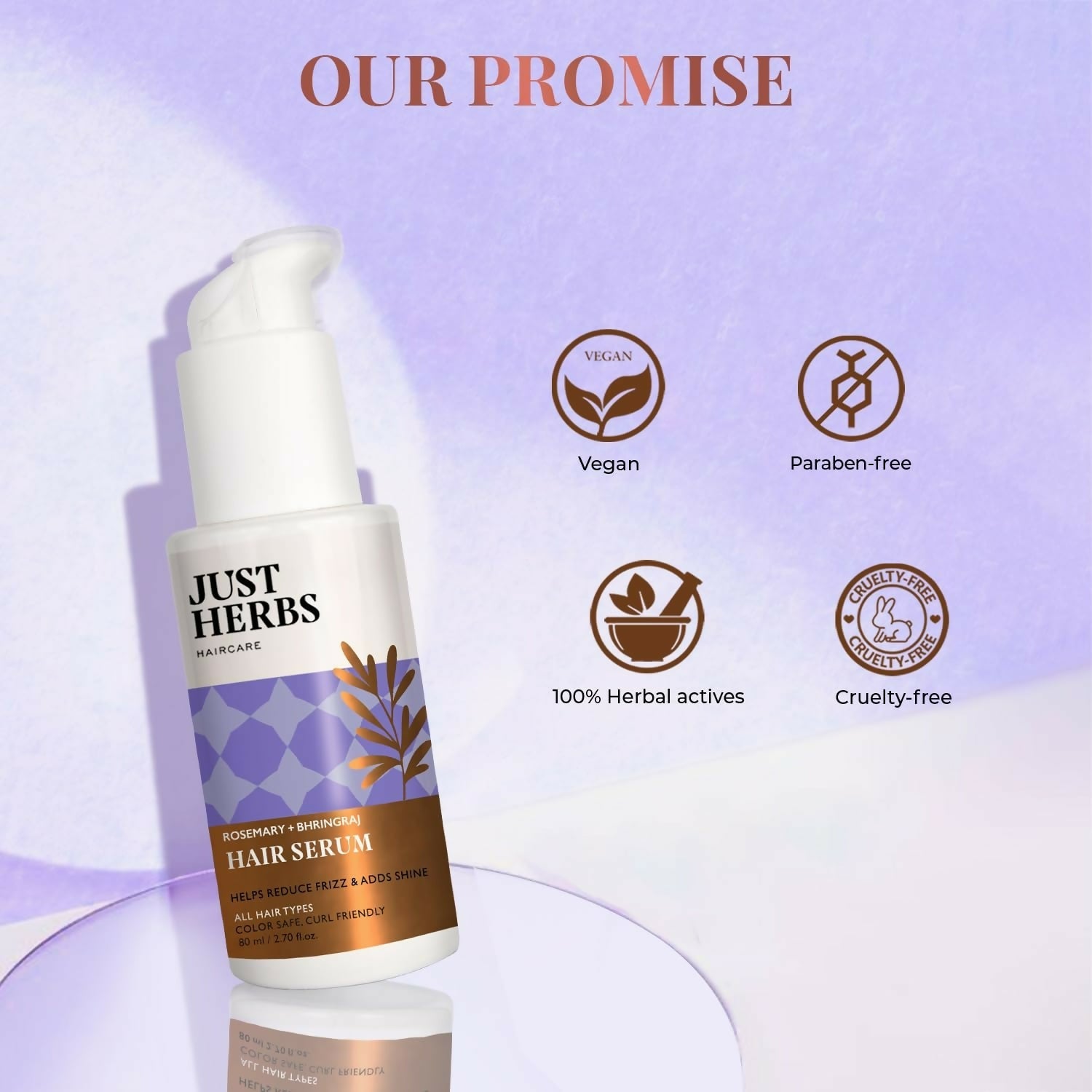 Just Herbs Rosemary Bhringraj Hair Serum | Grocsy