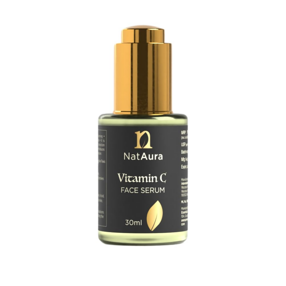 NatAura Vitamin C Serum With Hyaluronic Acid | Grocsy