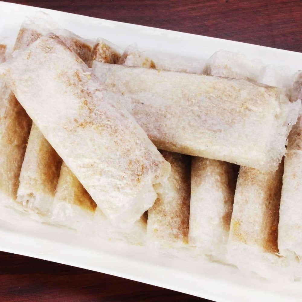 Dry Fruit Edible Rice Paper Sweet / Dry Fruit Pootharekulu | Grocsy