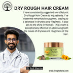 Ivory Natural Dry Frizzy Hair Cream - Detangles Hair, Manages Frizz And Scalp Dryness | Grocsy