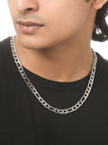 NVR Men Rhodium-Plated Stainless Steel Bohemian Chain | Grocsy