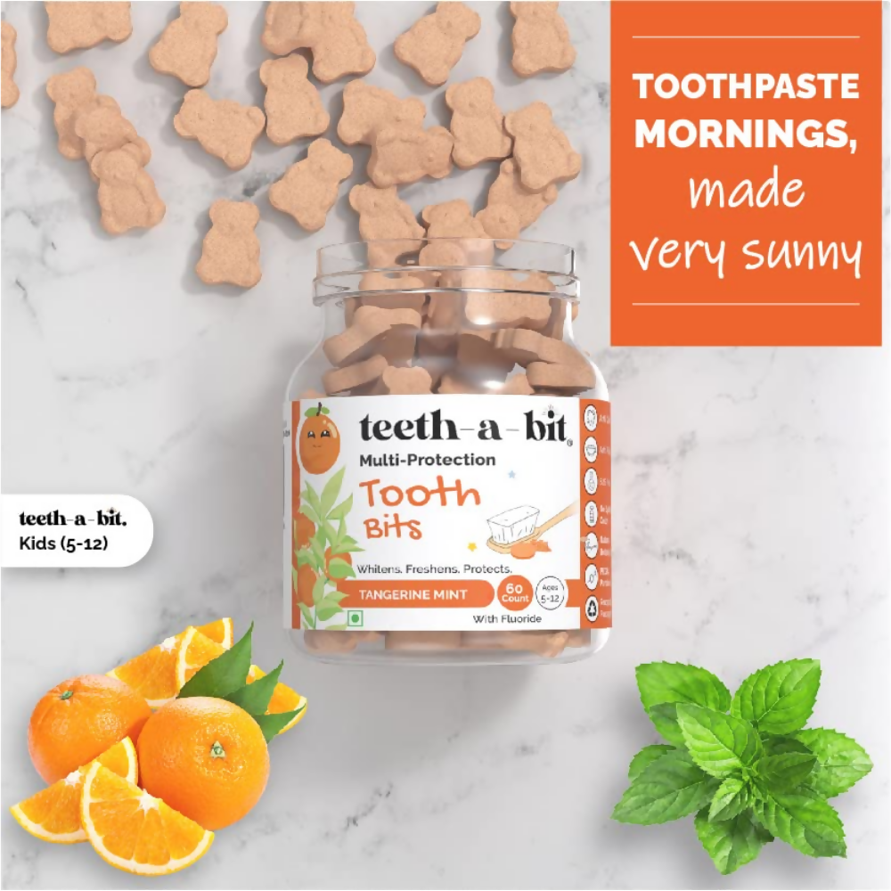 Teeth-A-Bit Kids Anti-Cavity Anti-Plaque Multi-Protection Pro Enamel Orange | Grocsy