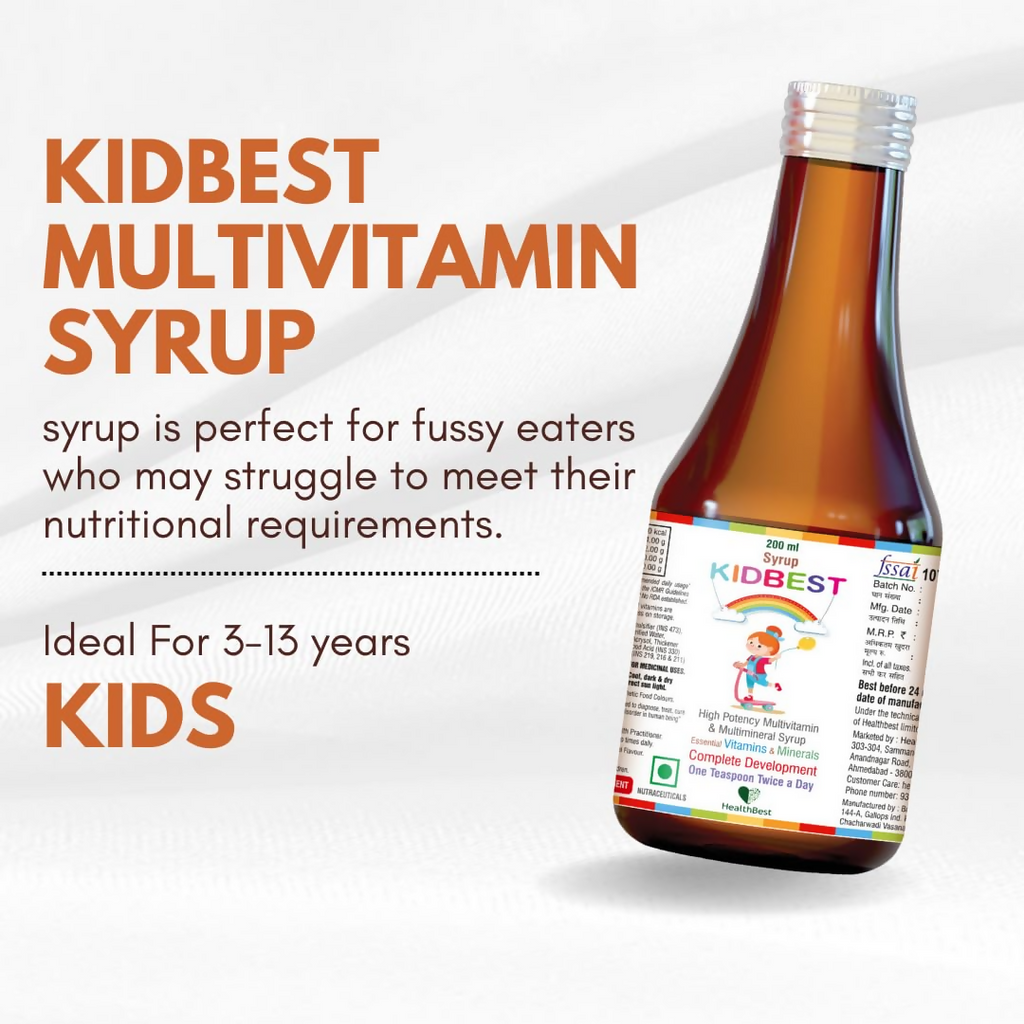HealthBest Multivitamin Syrup For Kids | Grocsy