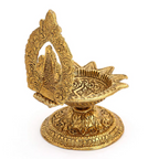 CraftVatika Ganesh Brass Idol Diya Oil Lamp Stand Showpiece | Grocsy