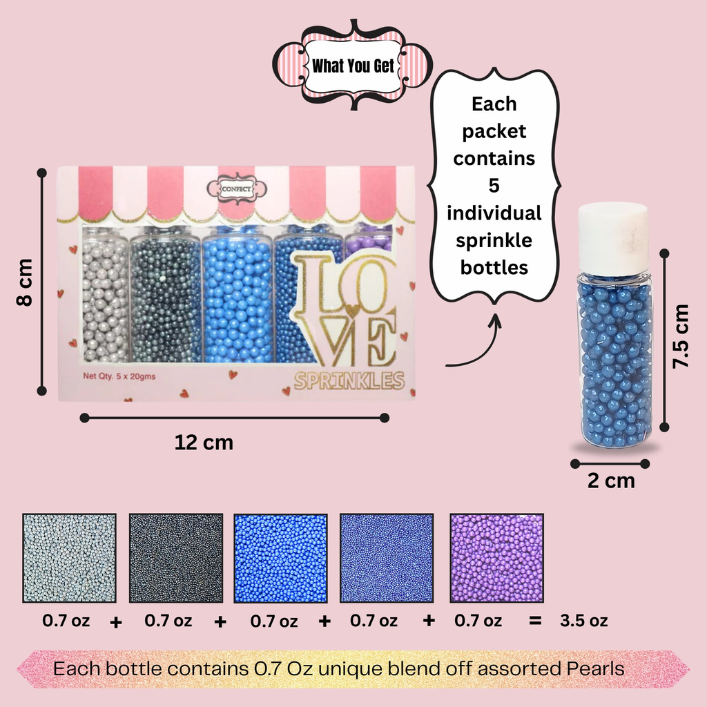 Confect Sea Disco Balls Assorted Sprinkles (DB-04) | Grocsy