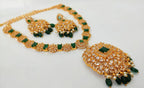 Uncut & Emerald Designer Necklace Set