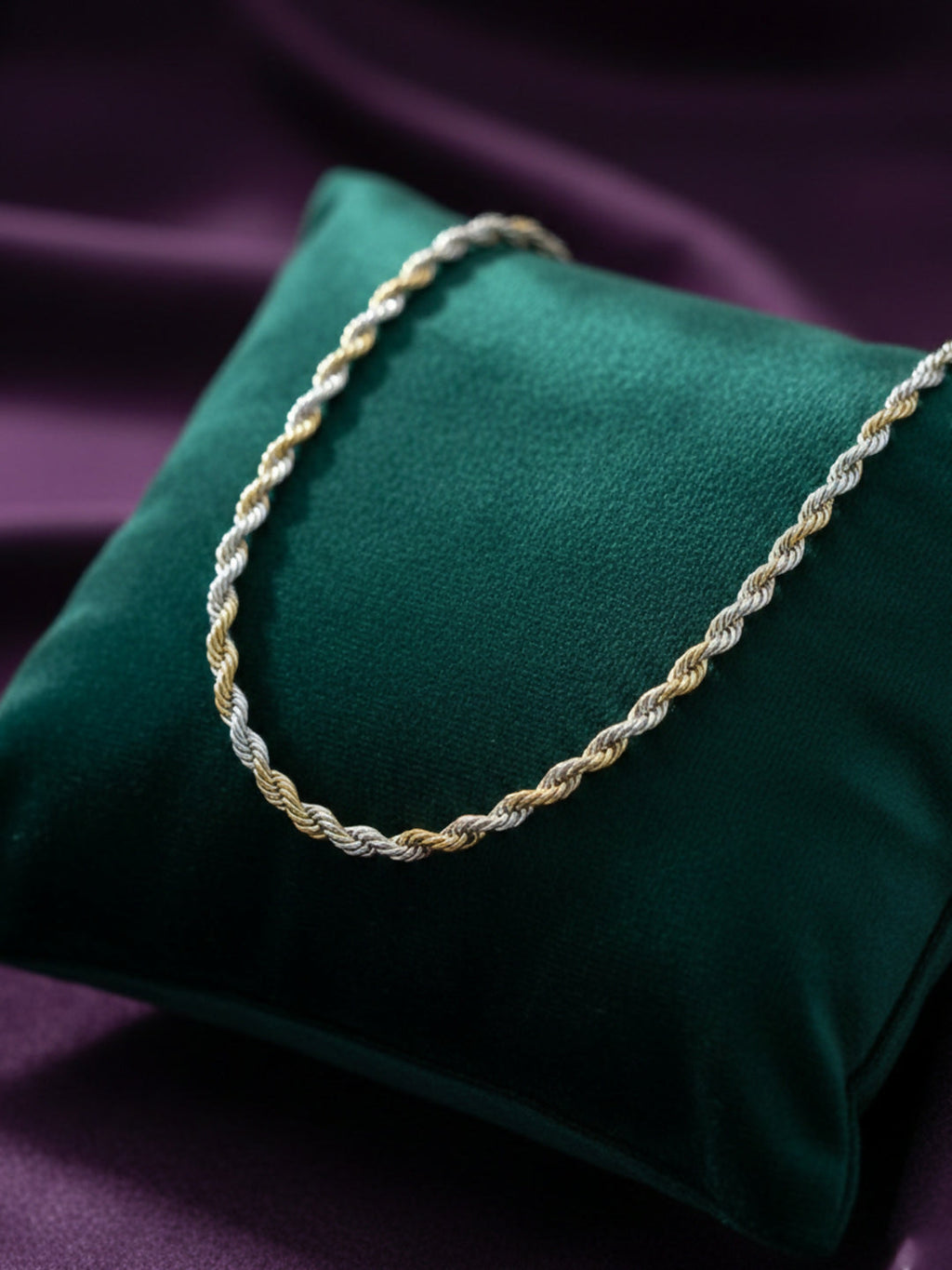 NVR Men's Handcrafted Rhodium Plated Chain | Grocsy