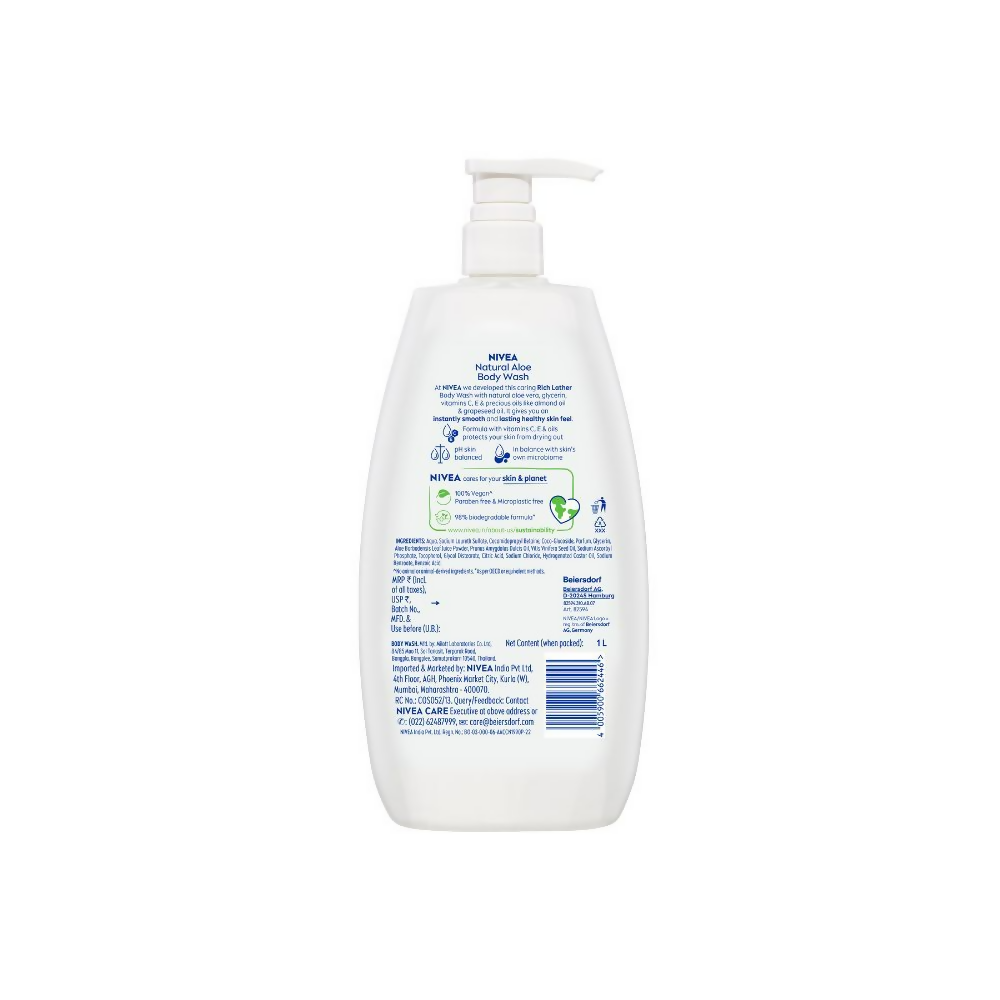 Nivea Natural Aloe Enriched Body Wash | Grocsy