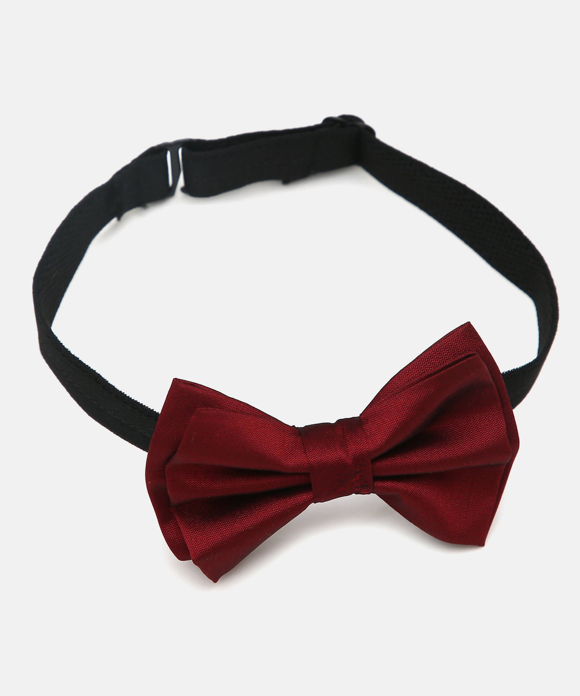 Manet Boys Solid Double Layer Bow - Maroon | Grocsy