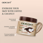 Odeon Coffee & Coconut Scrub Exfoliating Face & Body Scrub For Tan Removal | Grocsy