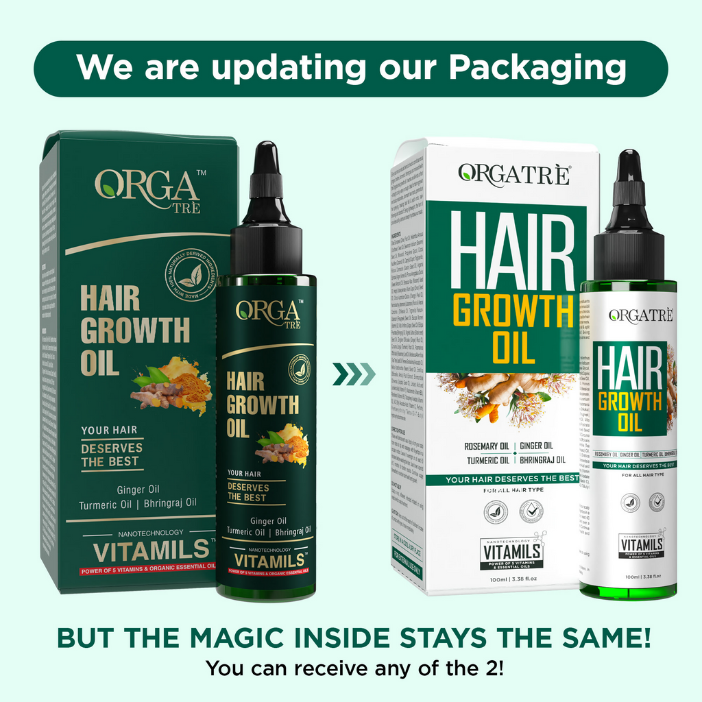 Orgatre Hair Growth Oil With 28 Herbal Oils ??Promotes Hair Growth, Reduces Hair Fall & Dandruff | Grocsy