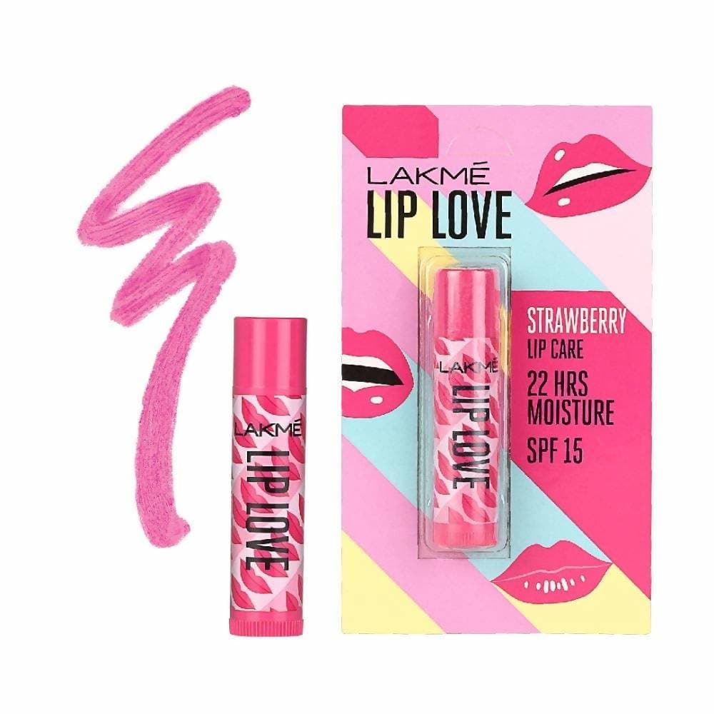 Lakme Lip Love Chapstick - Strawberry | Grocsy