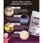 By Grandma Sprouted Cereal Mix - Ragi and Oats | Grocsy