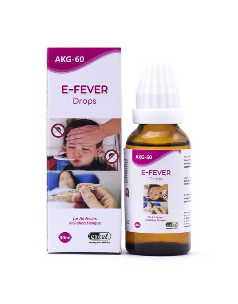 Excel Pharma AKG-60 E-Fever Drops | Grocsy