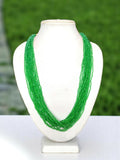 Inhanns Crystal Beads Luxe Edition – Multi-Layered Necklace - Light Green | Grocsy