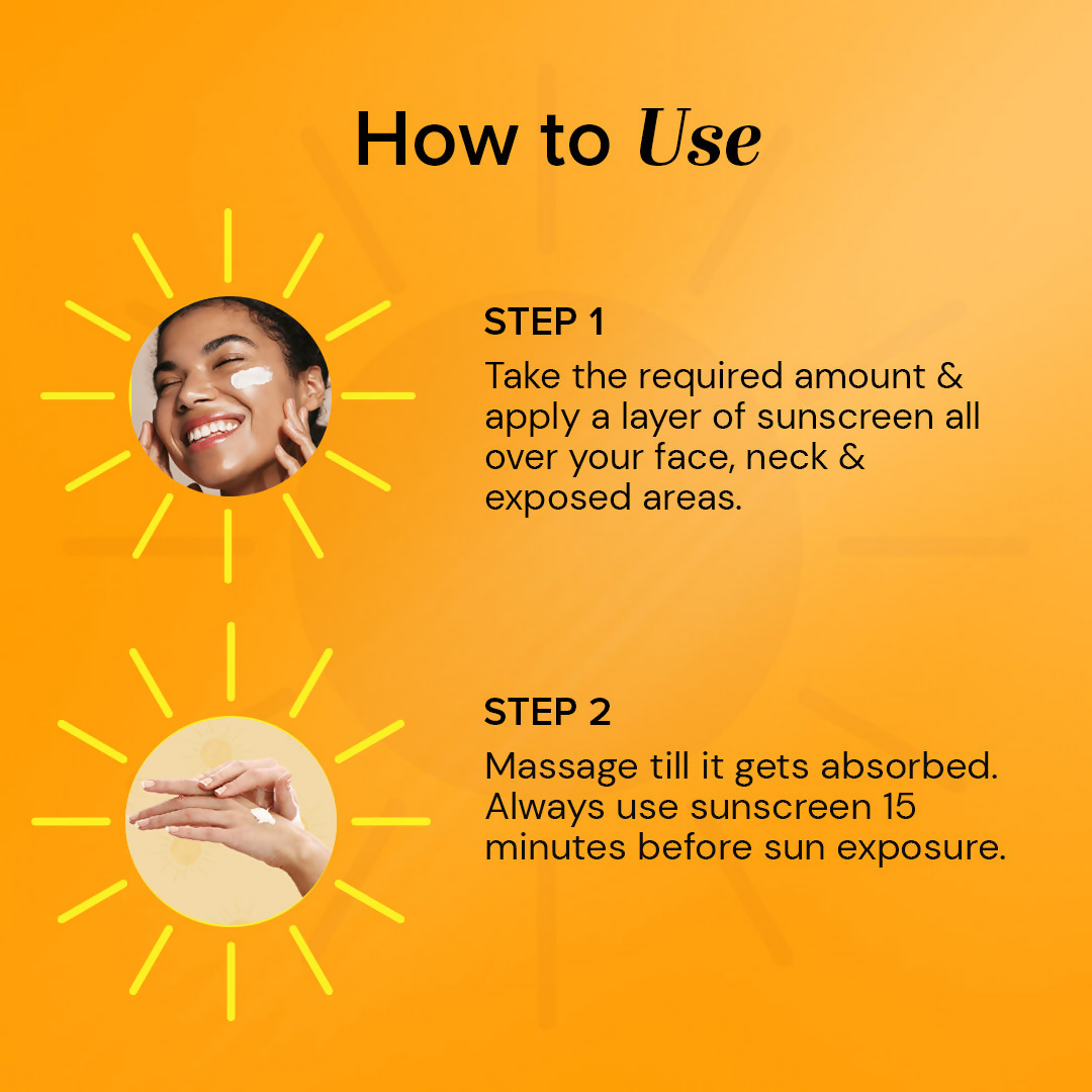 Khadi Natural Vitamin C + Hyaluronic Acid Sunscreen SPF 50 PA+++ | Grocsy