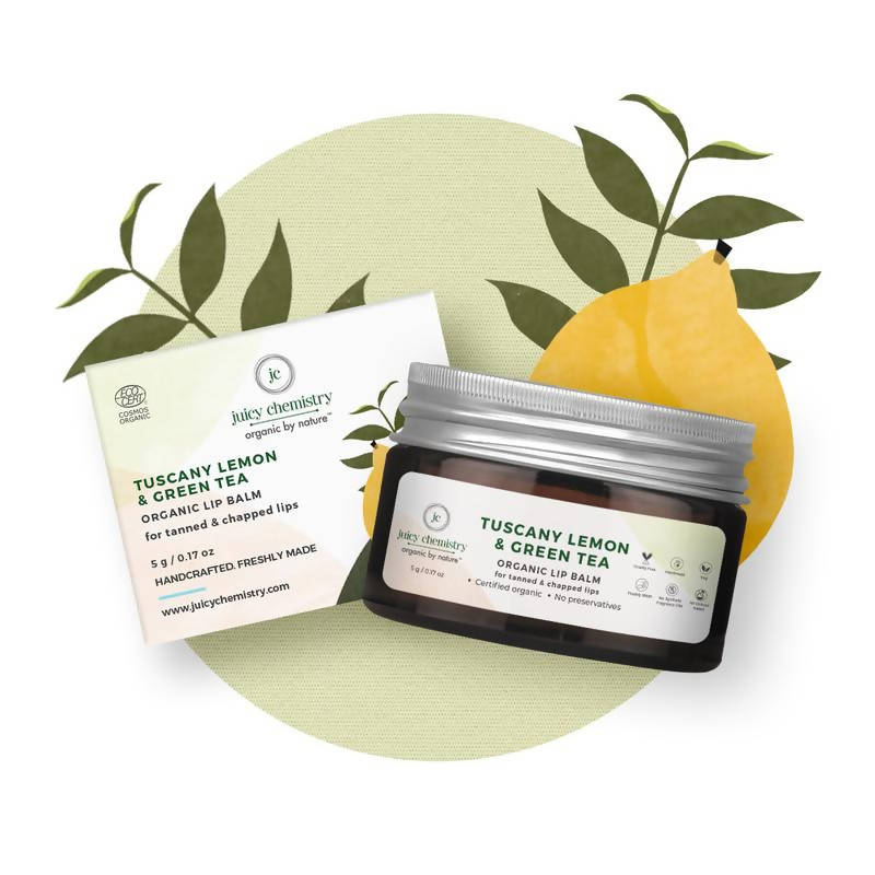 Juicy Chemistry Tuscany Lemon & Green Tea Lip Balm | Grocsy
