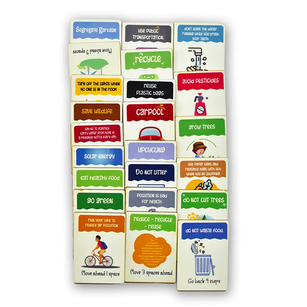 ilearnngrow Saving The Planet Board Game (Size: 10x10x1) Made by MDF Board Game for 3 - 10 years | Grocsy