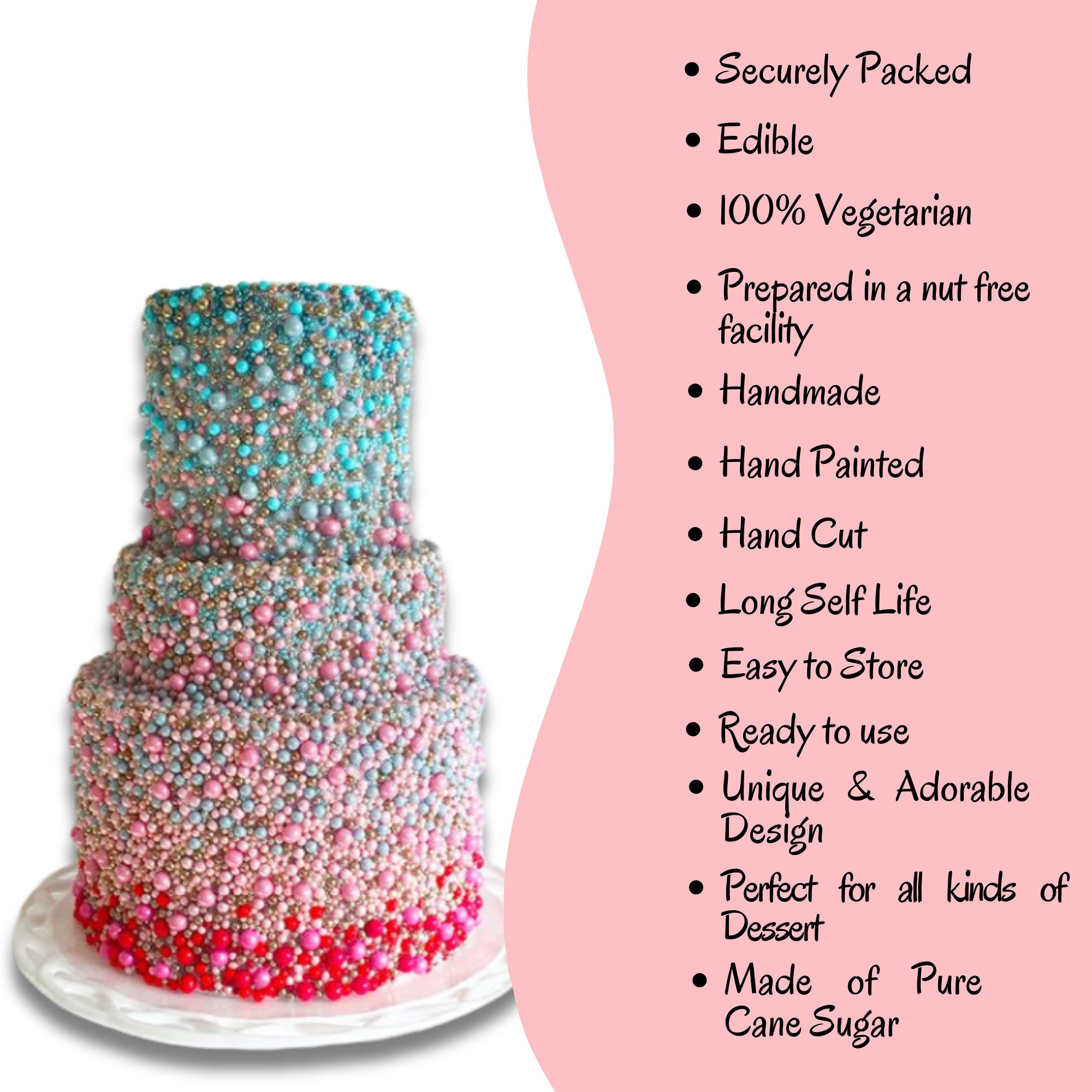 Confect Tropical Summer Disco Balls Assorted Sprinkles (DB-05) | Grocsy