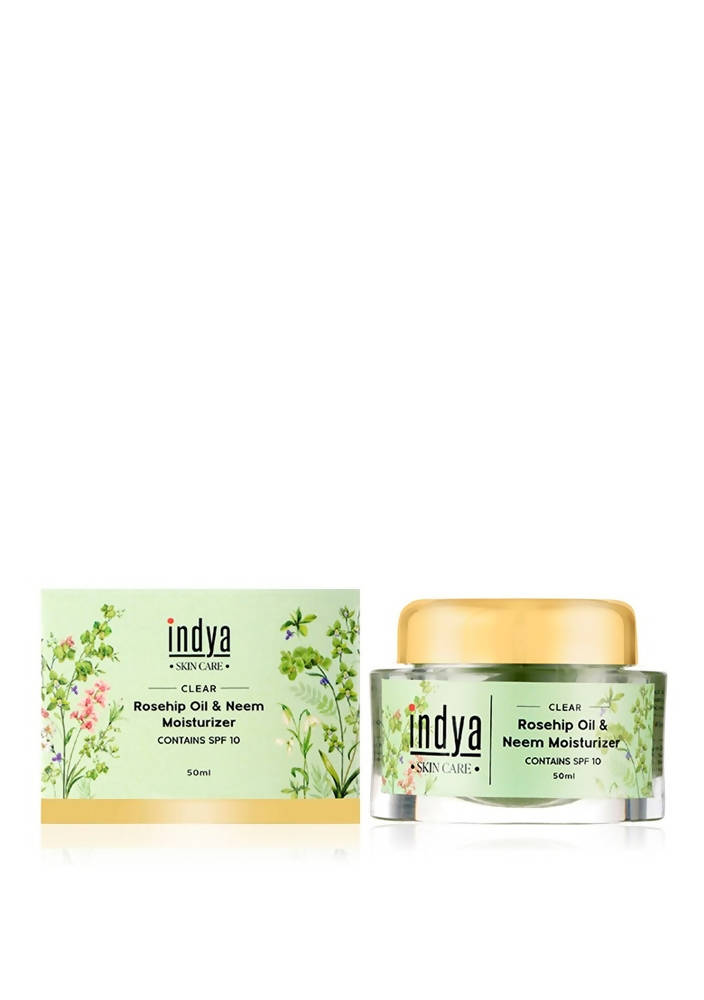 Indya Rosehip Oil & Neem Moisturizer | Grocsy
