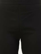 FIORRA Women's Black Poly Crepe A-Line Kurta Pant With Dupatta | Grocsy