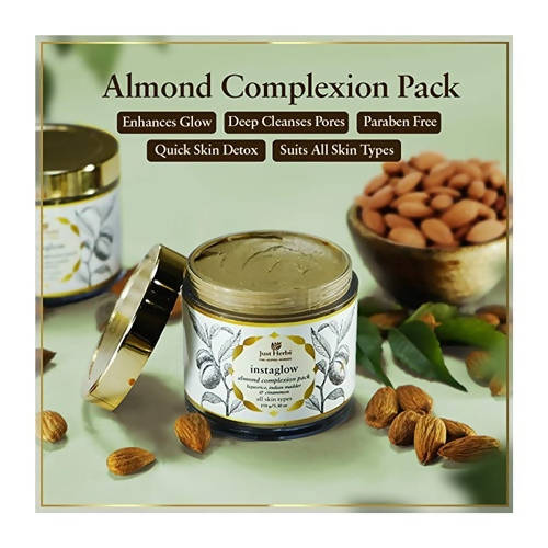 Just Herbs Instaglow Almond Complexion Pack | Grocsy