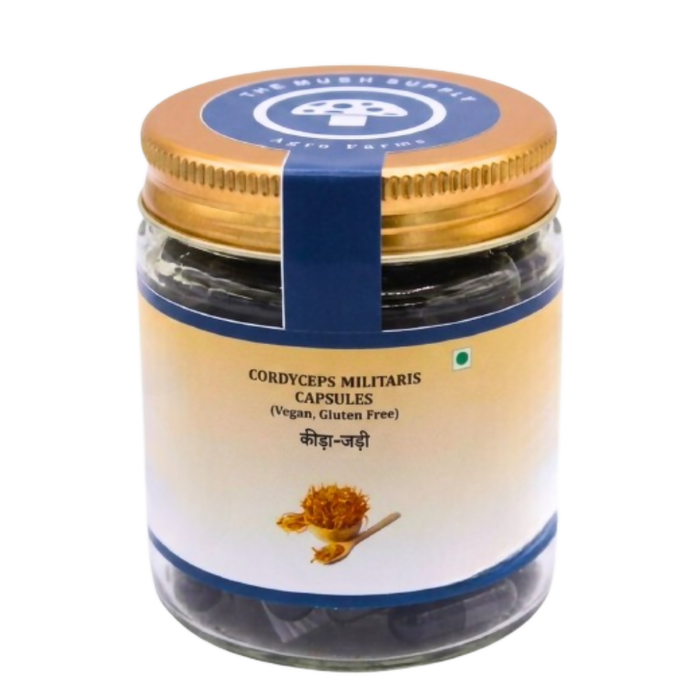 The Mush Supply Agro Farms Cordyceps Militaris Capsules | Grocsy