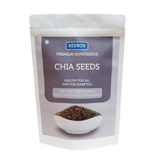 Keeros Premium Raw Chia Seeds (Black) | Grocsy