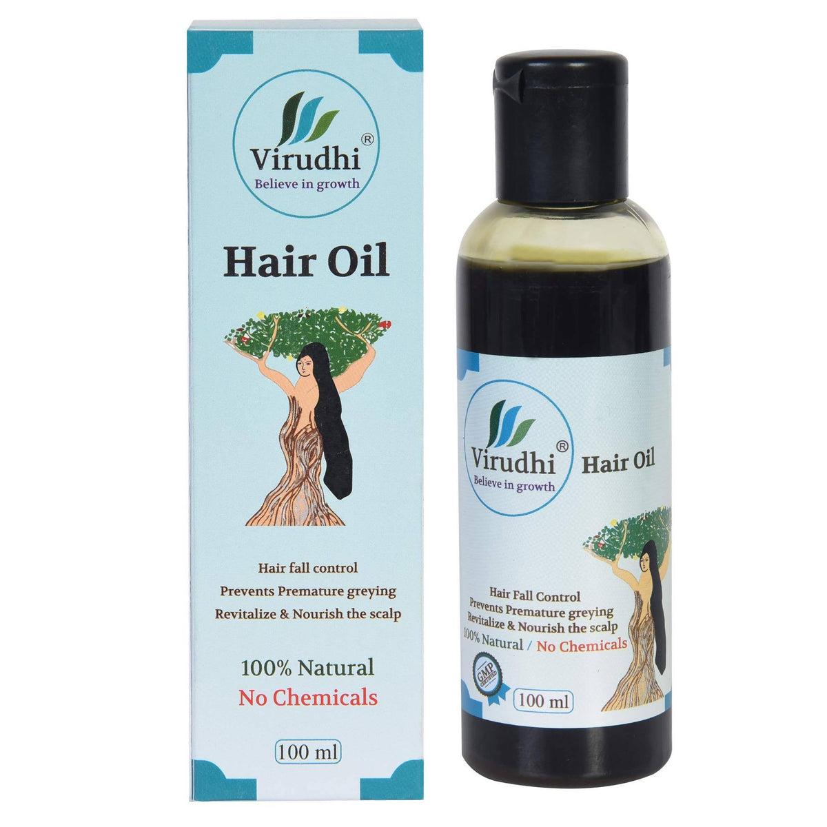 Virudhi Natural Hair Oil for Hair Growth | Grocsy