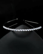 VOJ Silver Plated AD Studded Hairband | Grocsy