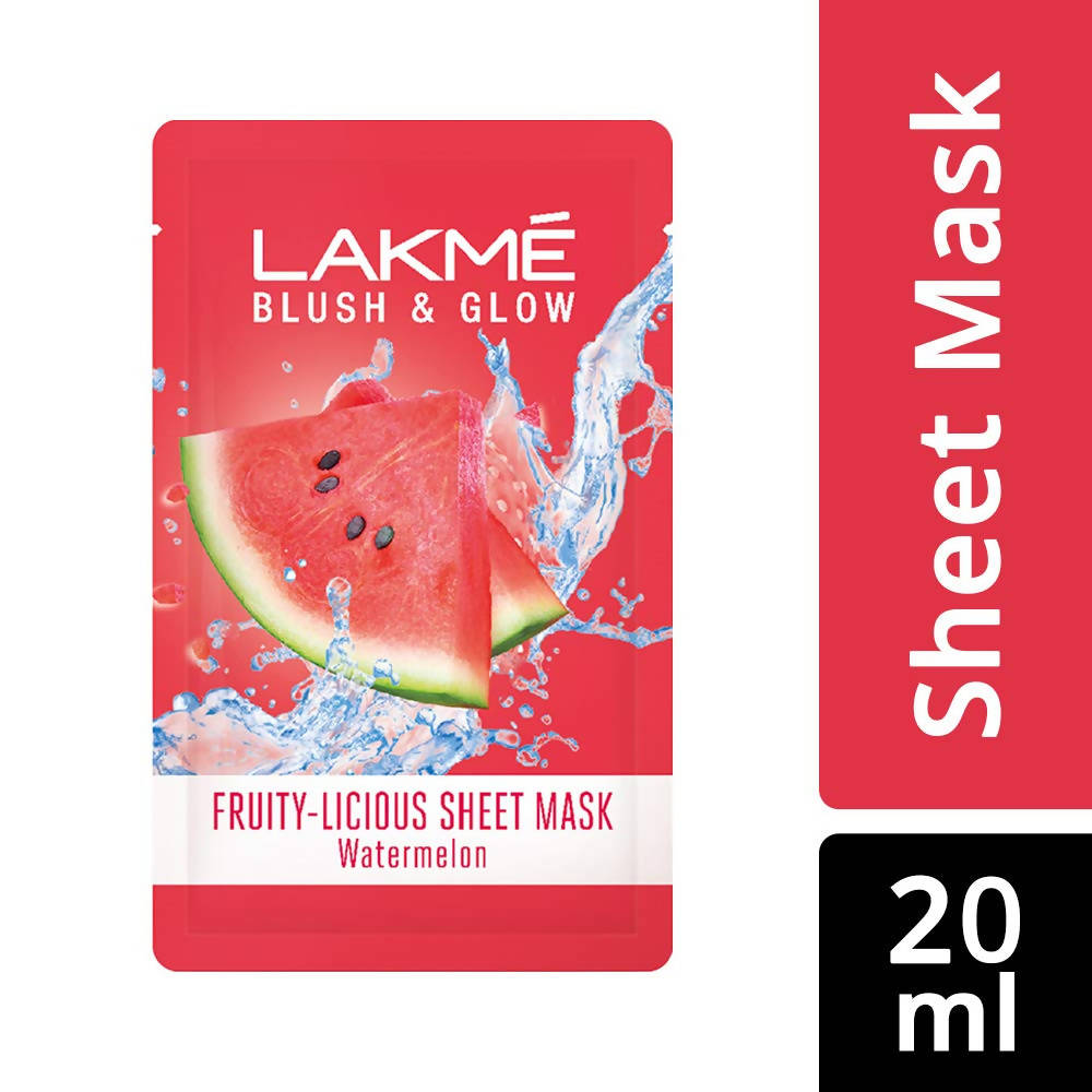 Lakme Blush And Glow Watermelon Sheet Mask | Grocsy