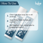 Bake 2% Peptide + Ceramide Butter Brightening Lip Balm SPF 55 PA++++ | Grocsy