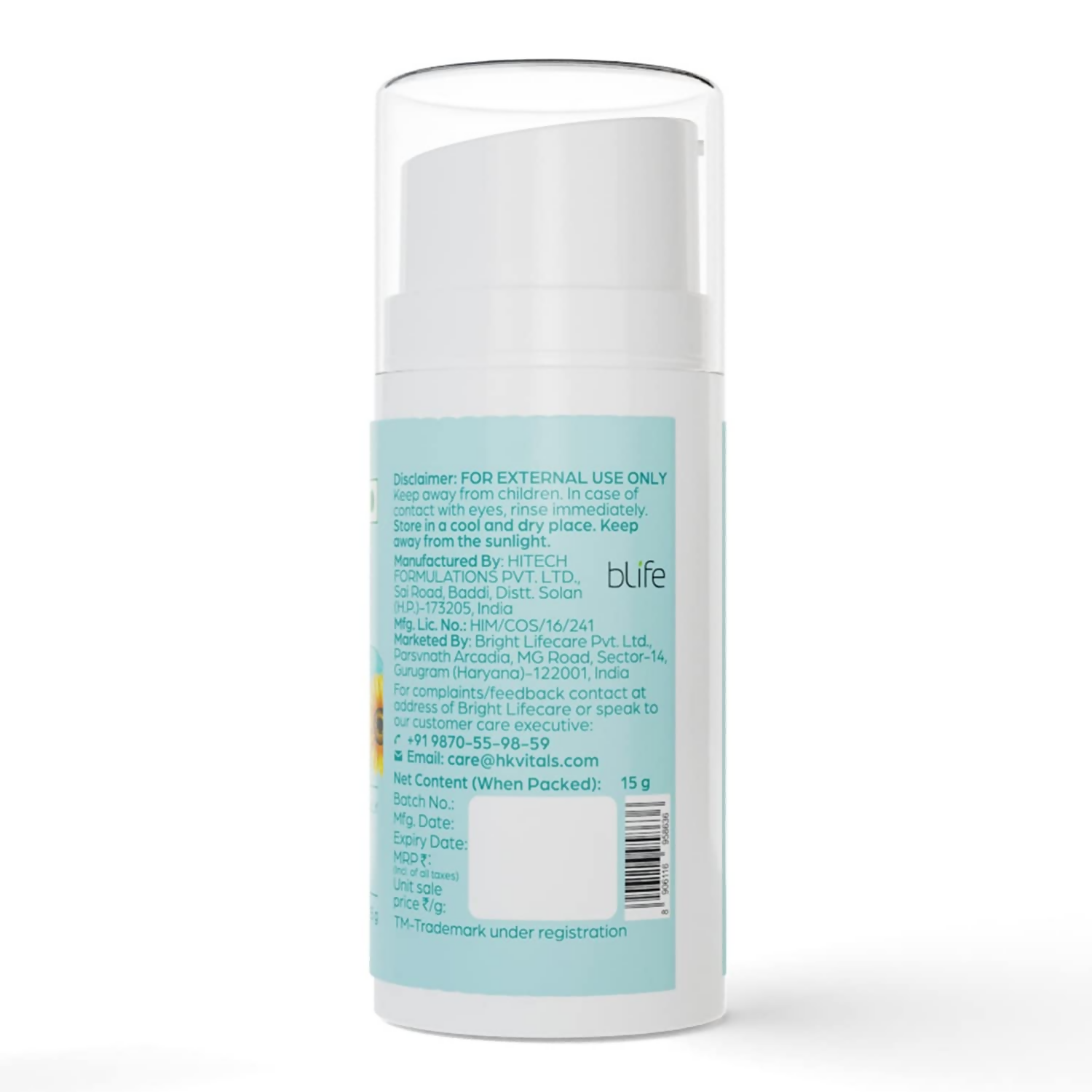 HK Vitals Vitamin E Under Eye Cream | Grocsy