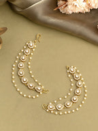 Ruby Raang Gold Plated Ear Chain | Grocsy