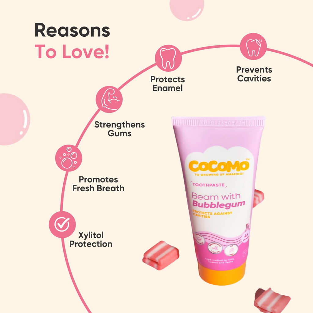 Cocomo Beam With Bubblegum Toothpaste For Kids | Grocsy
