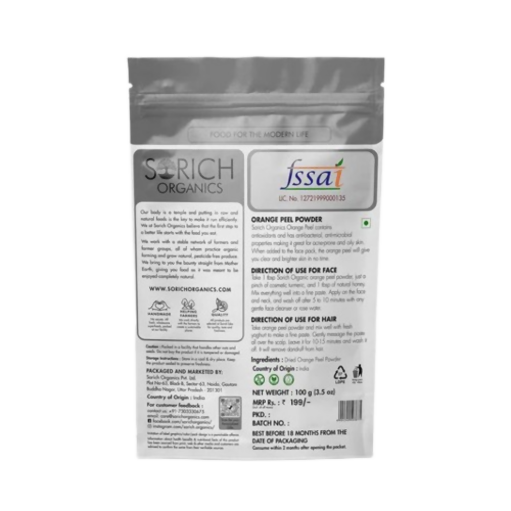 Sorich Organics Rose Petals Powder, Lemon Peel Powder and Orange Peel Powder | Grocsy