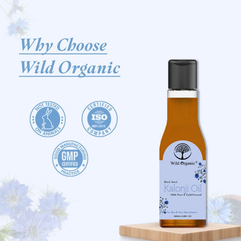 Wild Organic Cold Pressed Black Seed Kalonji Oil | Grocsy