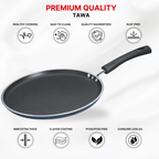 Vinod Zest Aluminium Non Stick Dosa Omni Tawa | Grocsy