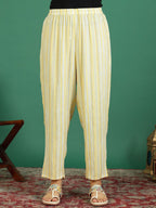 Sangria Printed With Embroidered Kurta With Trousers & Dupatta | Grocsy