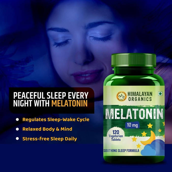 Himalayan Organics Melatonin 10 mg Vegetarian Tablets | Grocsy
