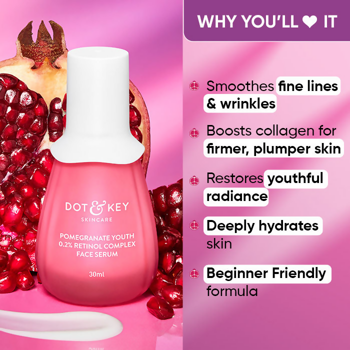 Dot & Key 0.2% Retinol Complex Face Serum With Niacinamide & Multi-Peptides - Beginner-Friendly | Grocsy