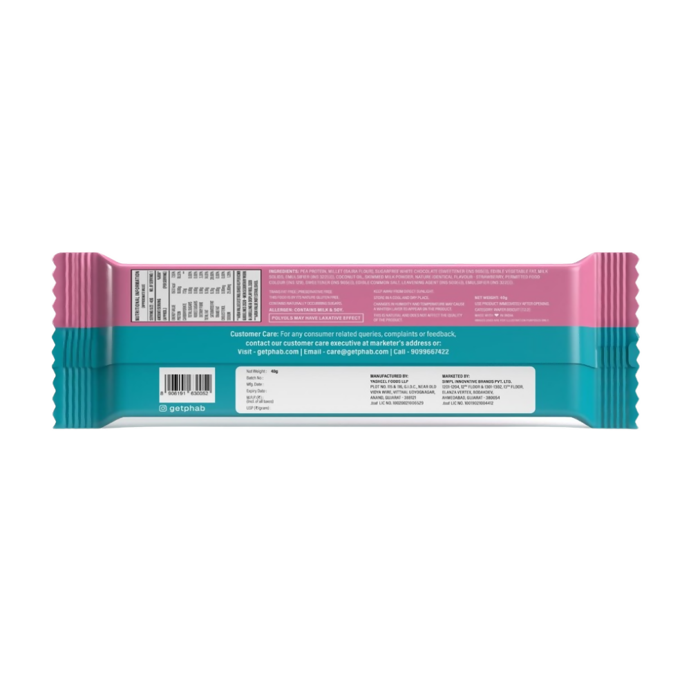 Phab Millet Wafer - Strawberry Protein Wafer | Grocsy