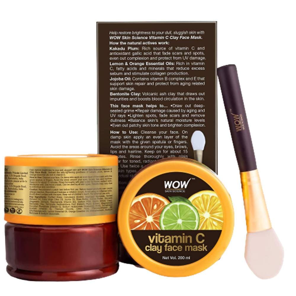 Wow Skin Science Vitamin C Glow Clay Face Mask | Grocsy