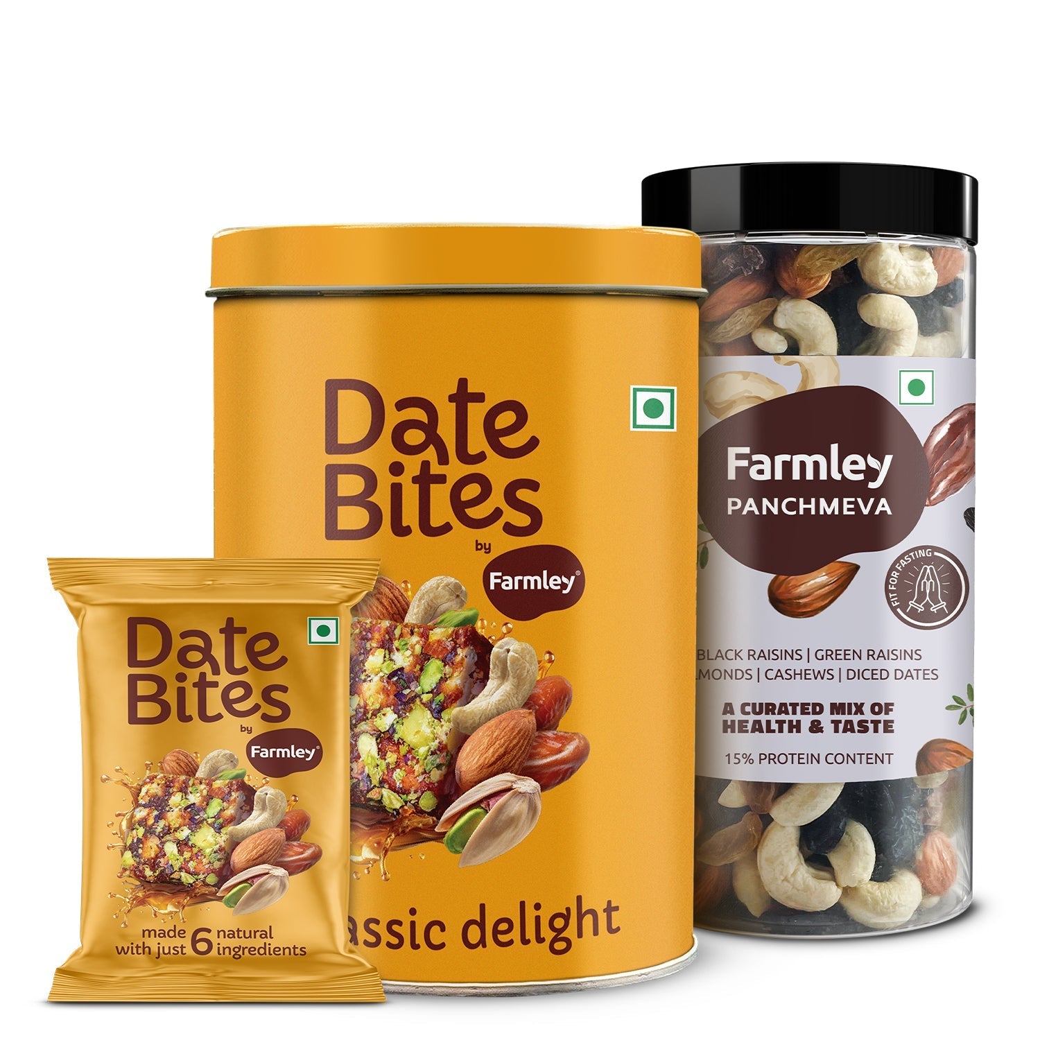 Farmley Panchmeva (405g) + Date Bites (200g) | Grocsy
