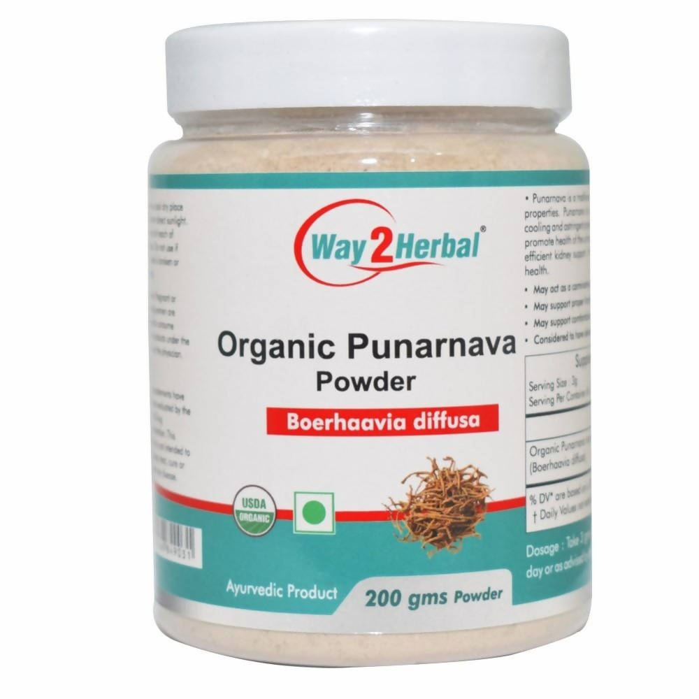 Way2herbal Organic Punarnava Powder | Grocsy