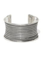 Priyaasi Women German Silver/Oxidized Cuff Bracelet - Swadesiicart