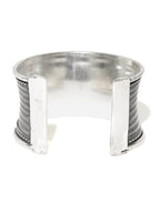 Priyaasi Women German Silver/Oxidized Cuff Bracelet - Swadesiicart