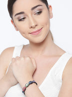 Priyaasi Designer Partywear Multi Colour Elastic Bracelet For Girls & Women - Swadesiicart