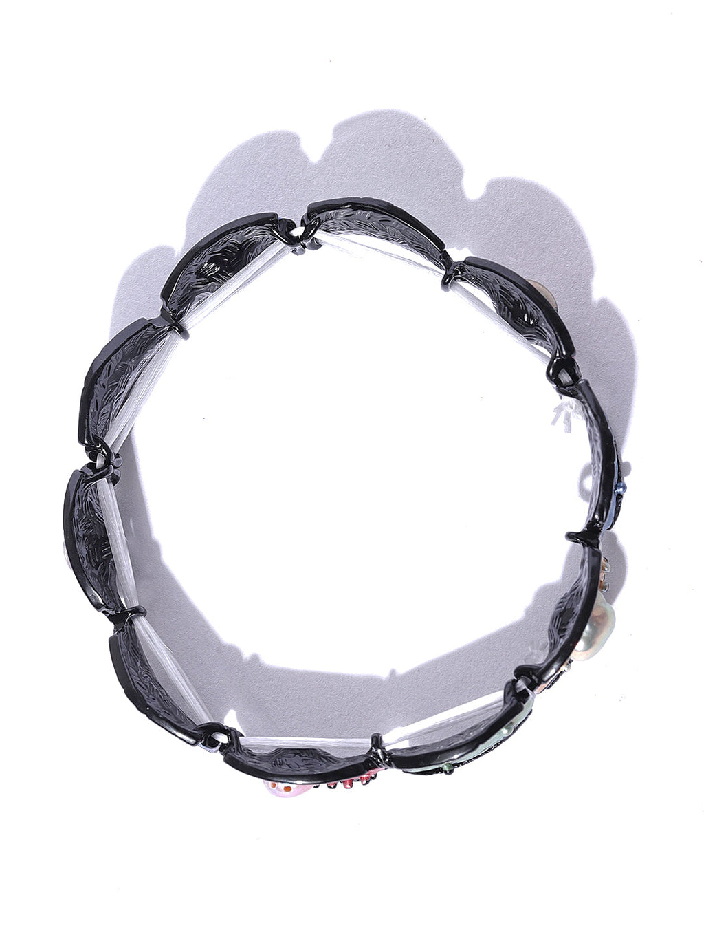 Priyaasi Designer Partywear Multi Colour Elastic Bracelet For Girls & Women - Swadesiicart